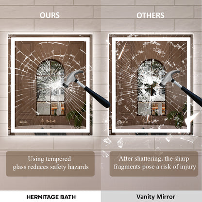 Orliva Frameless LED Vanity Mirror - Available in 24x36 in. & Other Sizes
