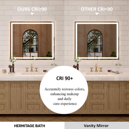Orliva Frameless LED Vanity Mirror - Available in 24x36 in. & Other Sizes