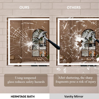 Orliva  Frameless LED Vanity Mirror - Available in 72x36 in other Sizes
