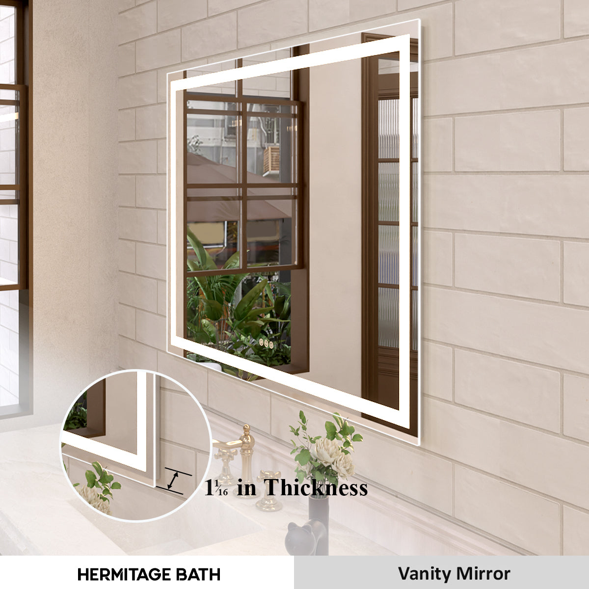 Orliva Frameless LED Vanity Mirror - Available in Multiple Sizes HBPM-4836DF1-9_bb46904c-4a46-4be2-8dfa-6bd06de0a19c