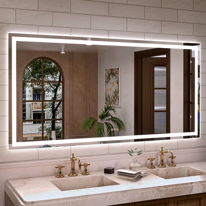 Orliva Frameless LED Vanity Mirror - Available in 24x36 in. & Other Sizes