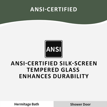 Nesso 60 in. W x 72 in. H Sliding Semi-Frameless Shower Door in Matte Black Finish with Clear Glass HBSD98-7260BN-12