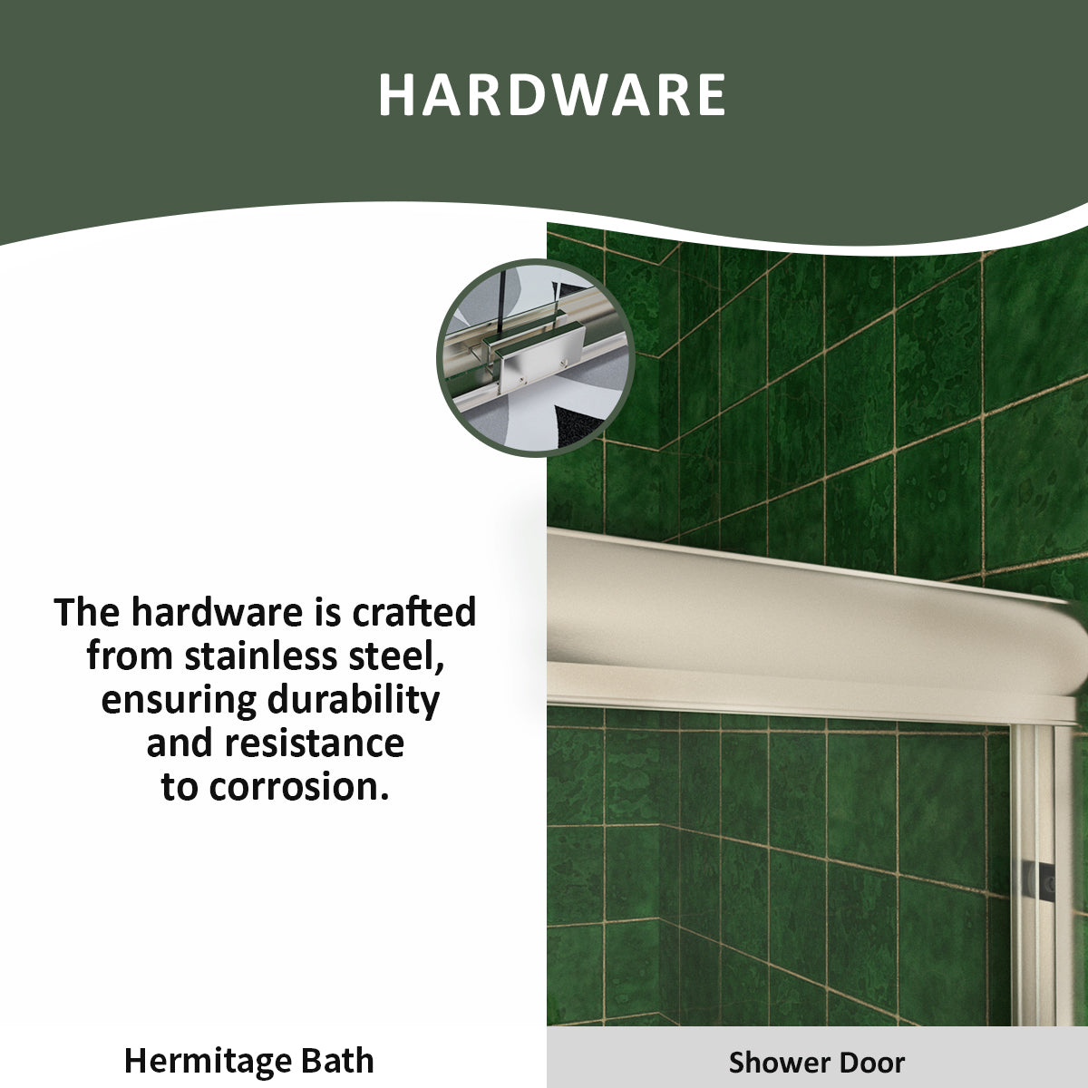 Nesso 60 in. W x 72 in. H Sliding Semi-Frameless Shower Door in Matte Black Finish with Clear Glass HBSD98-7260BN-8
