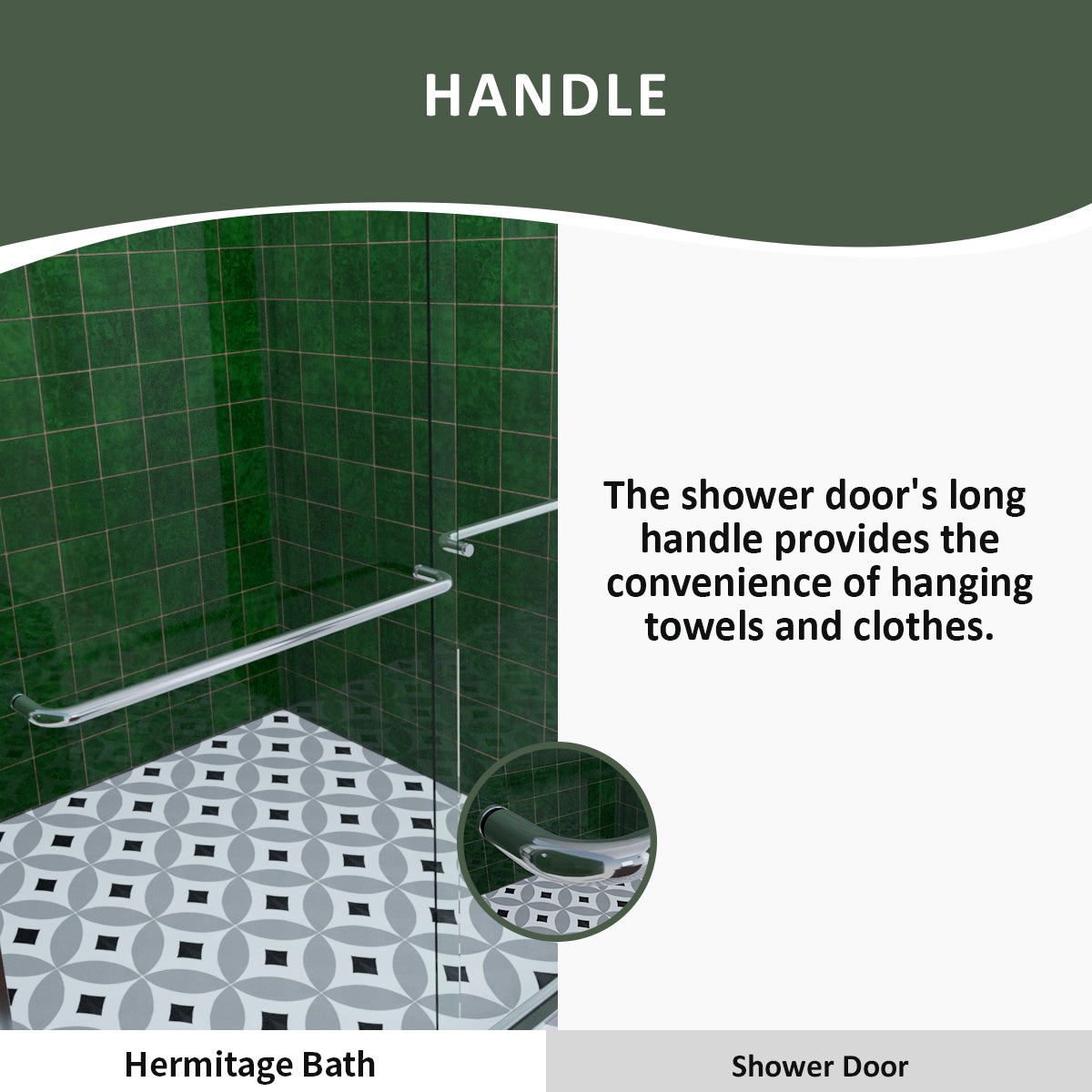 Nesso 60 in. W x 72 in. H Sliding Semi-Frameless Shower Door in Matte Black Finish with Clear Glass HBSD98-7260CR-5