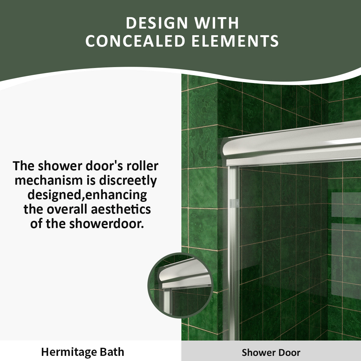 Nesso 60 in. W x 72 in. H Sliding Semi-Frameless Shower Door in Matte Black Finish with Clear Glass HBSD98-7260CR-7