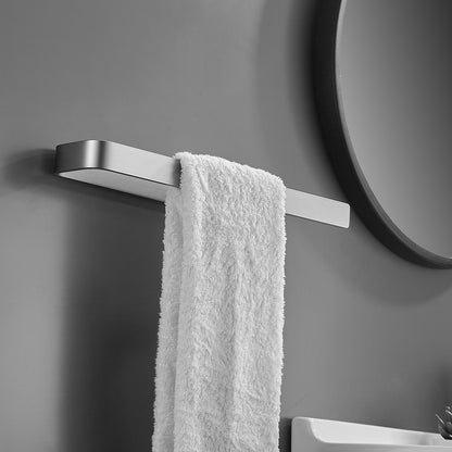 Gluon Wall Mounted Square Semi-Enclosed/Closed Towel Ring Semi-Enclosed Grey KCAM03N_1