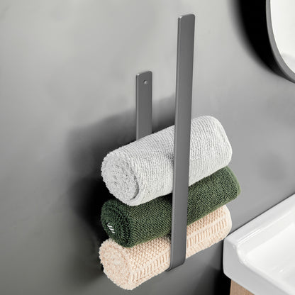 Gluon Wall Mounted Square Semi-Enclosed/Closed Towel Ring KCAM03N_9