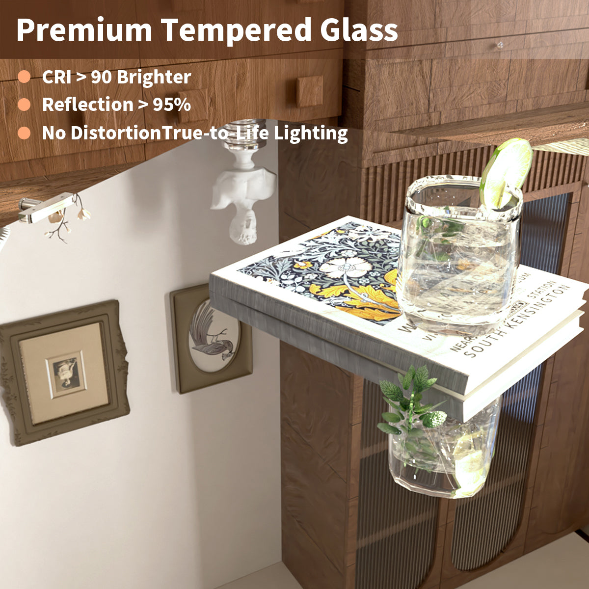 Angulus 20 in. W x 30 in. H Rectangular Frameless Tilt Wall Mount Bathroom Vanity Mirror KH2030-BN-08