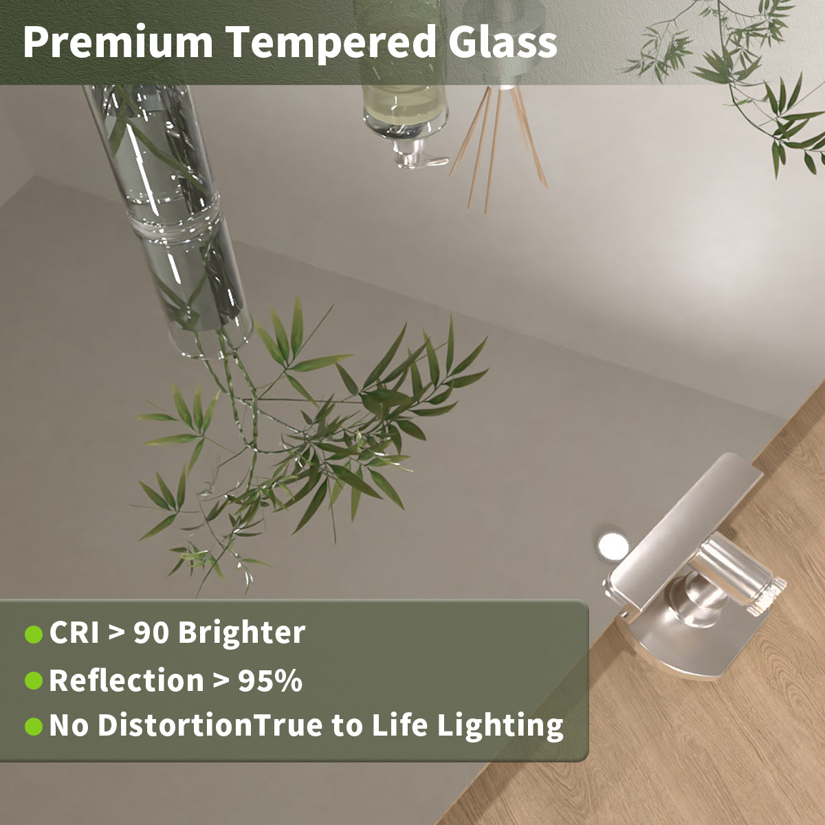 TaiMei 20 in. H x 30 in. W Rectangular Frameless Tilt Wall Mount Bathroom Vanity Mirror KH2030-BN-08_615a3b4d-9581-47c5-aa3a-d74ec83cf456