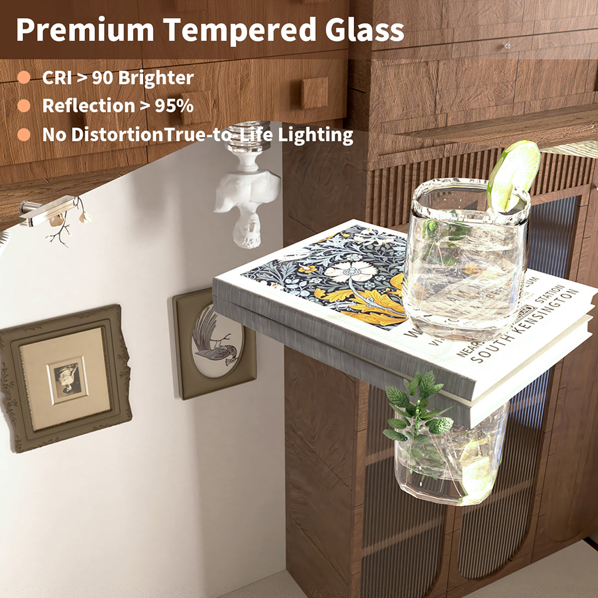 Angulus 20 in. W x 30 in. H Rectangular Frameless Tilt Wall Mount Bathroom Vanity Mirror KH2030-CR-08
