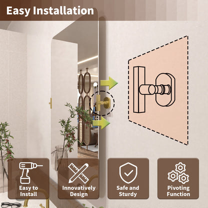 Angulus 20 in. W x 30 in. H Rectangular Frameless Tilt Wall Mount Bathroom Vanity Mirror KH2030-GD-11