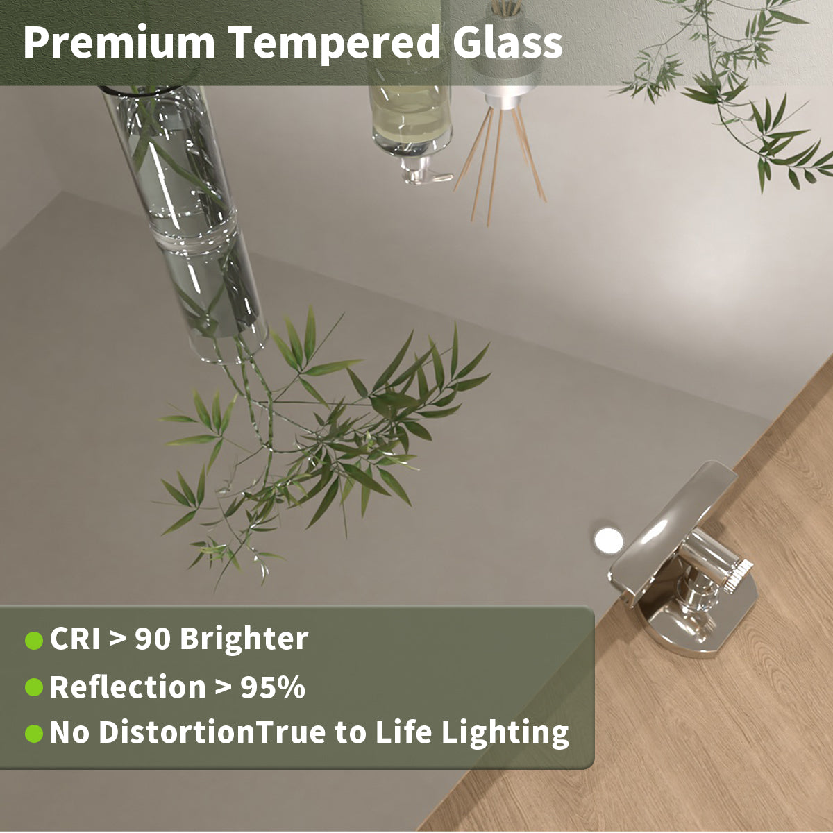 TaiMei 24 in. H x 36 in. W Rectangular Frameless Tilt Wall Mount Bathroom Vanity Mirror KH2436-CR-08_da84e534-260b-49d5-88a8-c77561188dba