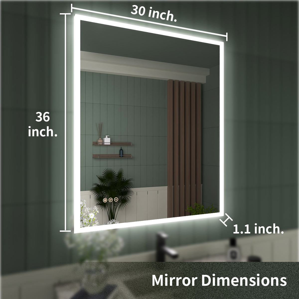 TaiMei LED Bathroom Vanity Mirror Anti-Fog Brightness Adjustable High-Definition ETL Certified MC04-3036-04_4b6f2289-3863-4111-b156-d340915a799d