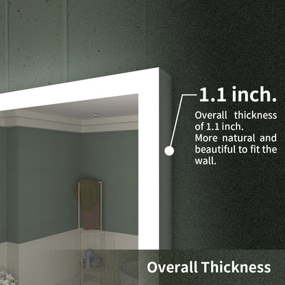 TaiMei LED Bathroom Vanity Mirror Anti-Fog Brightness Adjustable High-Definition ETL Certified MC04-7236-05