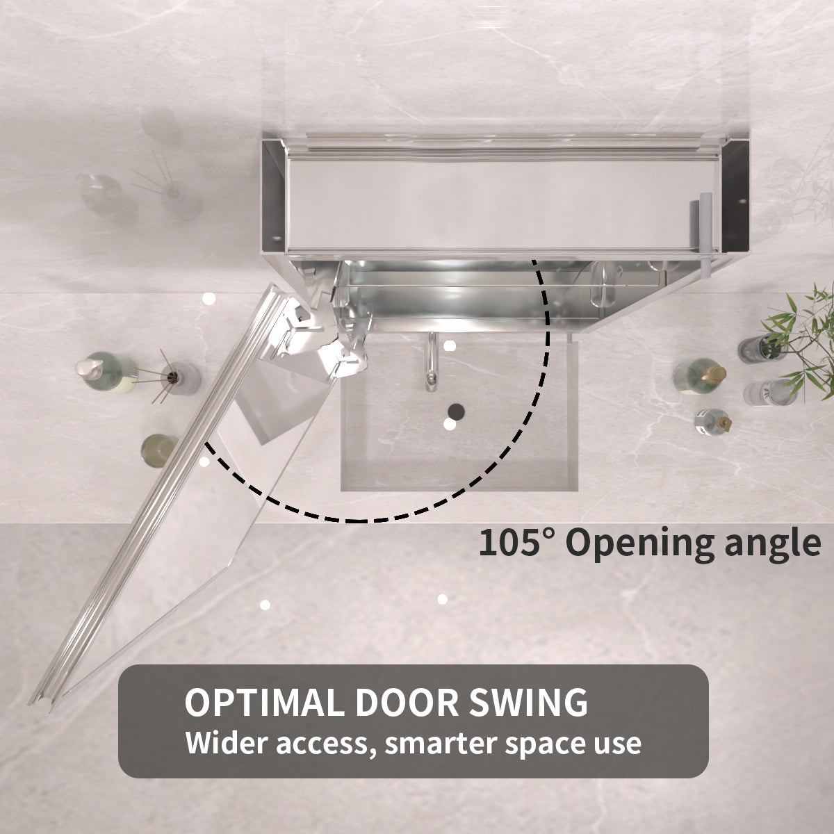 TaiMei 23 in. x 30 in. Frameless Recessed or Surface-Mount Beveled Single Mirror Bathroom Medicine Cabinet MCA2330-CR-11