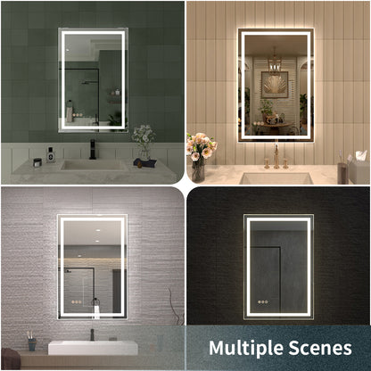 TaiMei LED Bathroom Vanity Mirror Anti-Fog Brightness Adjustable High-Definition ETL Certified