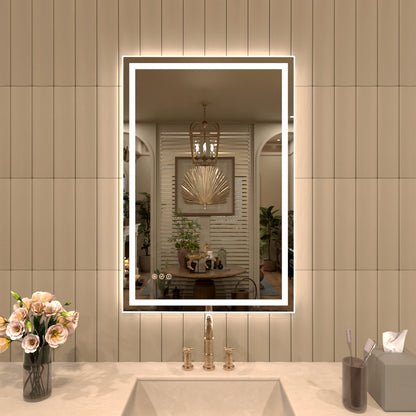 TaiMei Multiple Sizes Rectangular Frameless LED Anti-Fog Wall Bathroom Vanity Mirror 24*36 MD04-2436-01_a8dd5bff-80fb-47c0-82b7-c21b4c0f7688