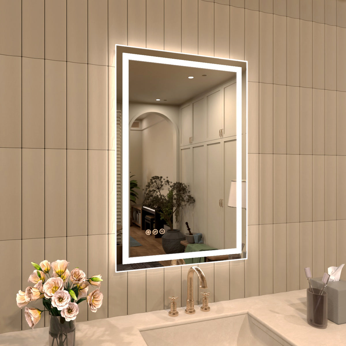 TaiMei Multiple Sizes Rectangular Frameless LED Anti-Fog Wall Bathroom Vanity Mirror MD04-2436-02_fa52fa5c-51ba-4f14-8c3d-3db3ce6e395f
