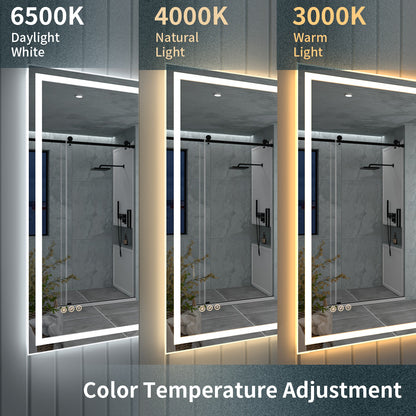 TaiMei LED Bathroom Vanity Mirror Anti-Fog Brightness Adjustable High-Definition ETL Certified