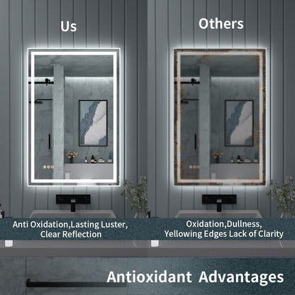 TaiMei LED Bathroom Vanity Mirror Anti-Fog Brightness Adjustable High-Definition ETL Certified