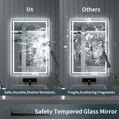 TaiMei LED Bathroom Vanity Mirror Anti-Fog Brightness Adjustable High-Definition ETL Certified