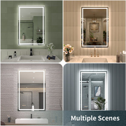 TaiMei LED Bathroom Vanity Mirror Anti-Fog Brightness Adjustable High-Definition ETL Certified