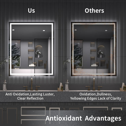 TaiMei LED Bathroom Vanity Mirror Anti-Fog Brightness Adjustable High-Definition ETL Certified