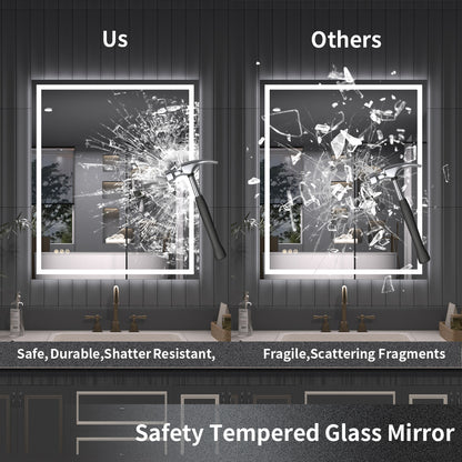 TaiMei LED Bathroom Vanity Mirror Anti-Fog Brightness Adjustable High-Definition ETL Certified