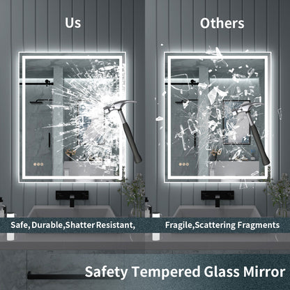 TaiMei LED Bathroom Vanity Mirror Anti-Fog Brightness Adjustable High-Definition ETL Certified