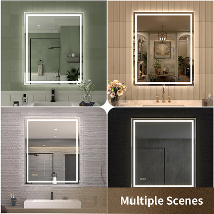 TaiMei LED Bathroom Vanity Mirror Anti-Fog Brightness Adjustable High-Definition ETL Certified