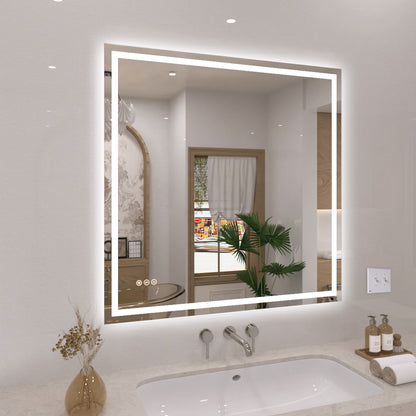 TaiMei LED Bathroom Vanity Mirror Anti-Fog Brightness Adjustable High-Definition ETL Certified MD04-3636-02