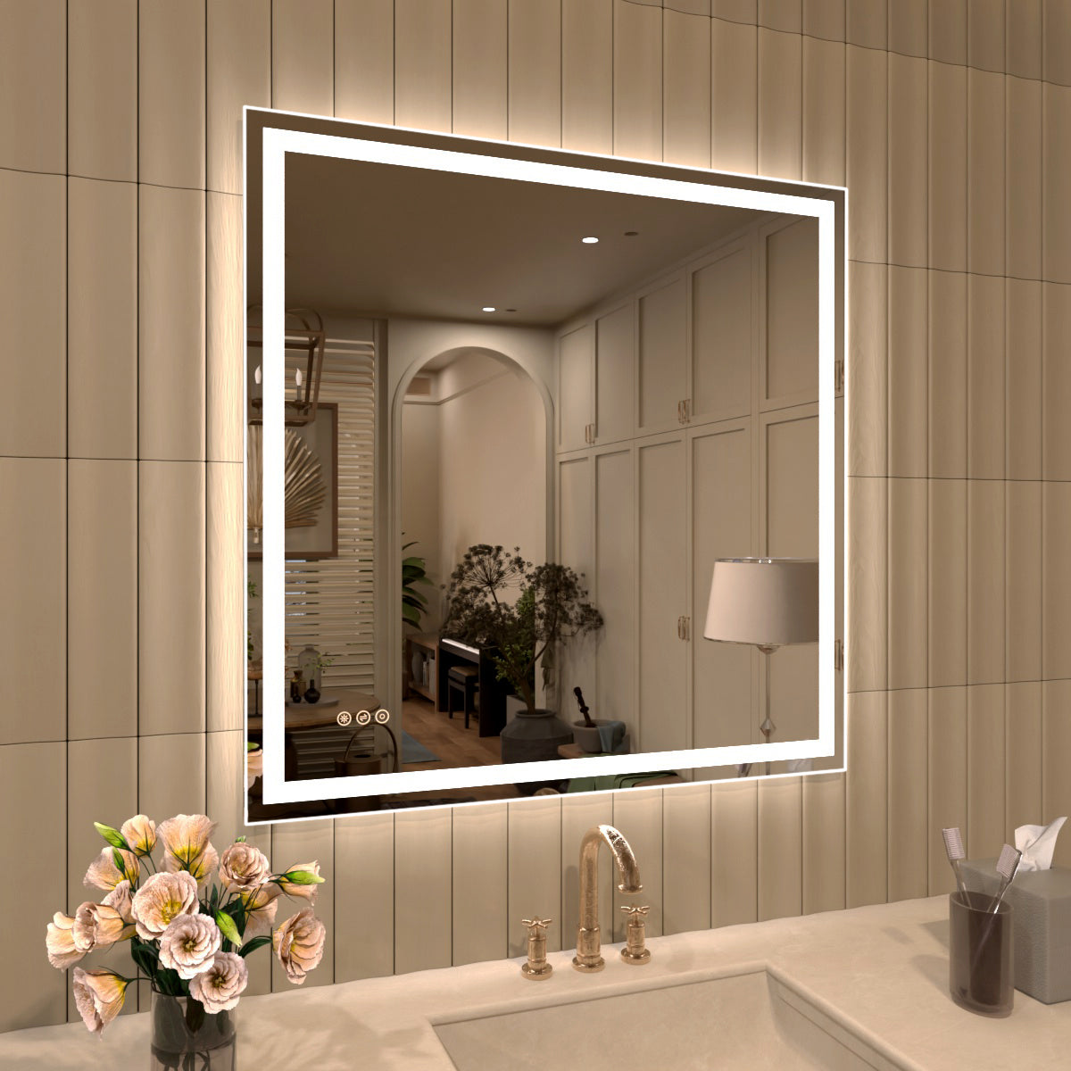 TaiMei Multiple Sizes Rectangular Frameless LED Anti-Fog Wall Bathroom Vanity Mirror MD04-3636-02_a7baca87-ee93-45f8-a9a5-94622f7bdb51