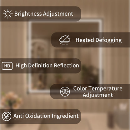 TaiMei Multiple Sizes Rectangular Frameless LED Anti-Fog Wall Bathroom Vanity Mirror MD04-3636-03_ecb819dc-679e-4279-9d98-63068ea9b286