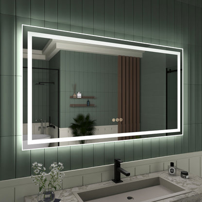 TaiMei LED Bathroom Vanity Mirror Anti-Fog Brightness Adjustable High-Definition ETL Certified