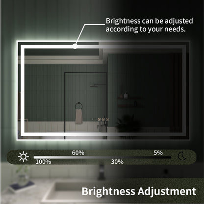 TaiMei LED Bathroom Vanity Mirror Anti-Fog Brightness Adjustable High-Definition ETL Certified