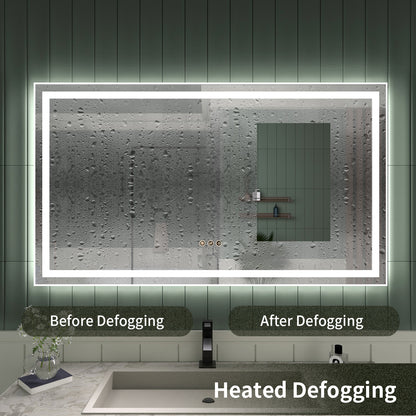 TaiMei LED Bathroom Vanity Mirror Anti-Fog Brightness Adjustable High-Definition ETL Certified