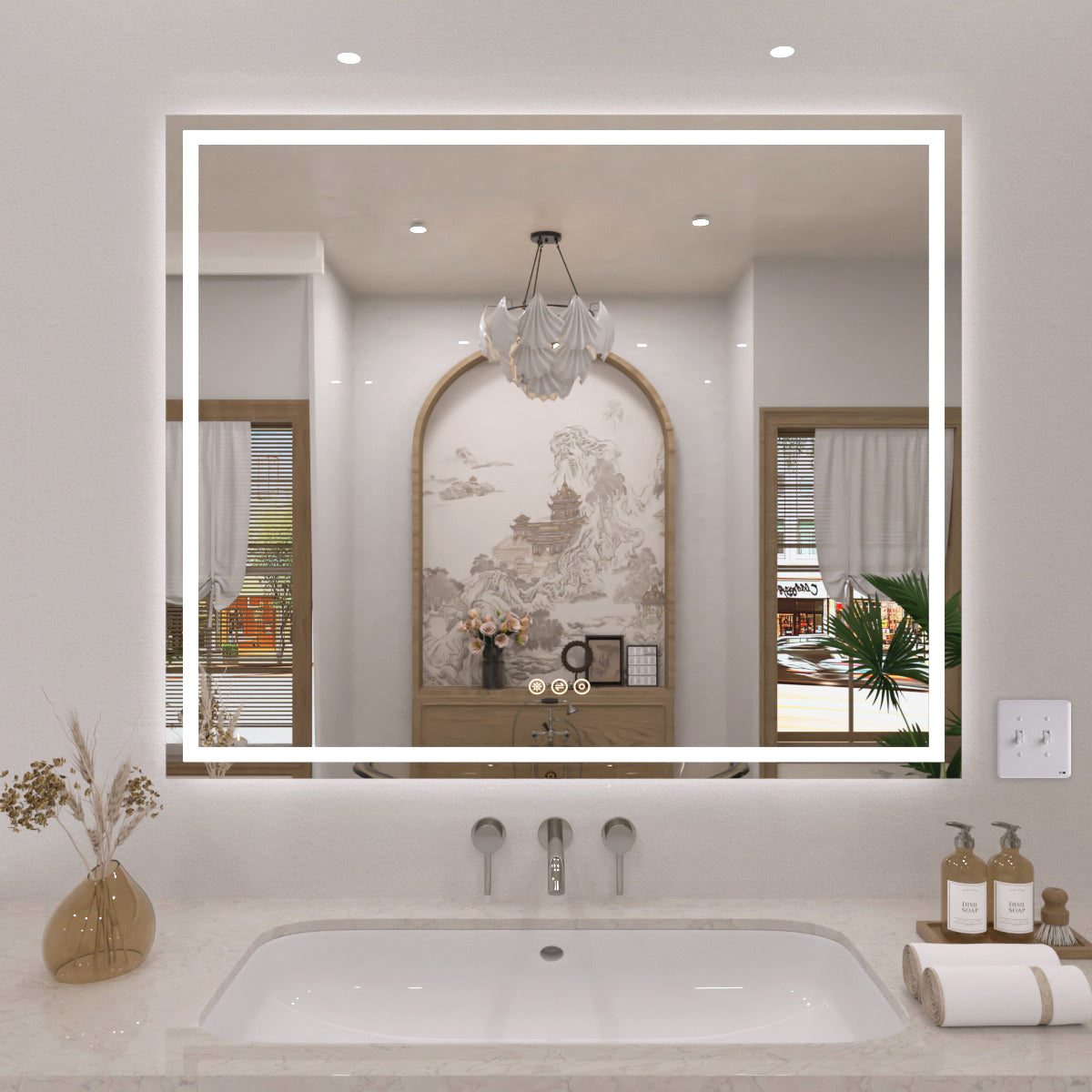 TaiMei LED Bathroom Vanity Mirror Anti-Fog Brightness Adjustable High-Definition ETL Certified 42*36 MD04-4236-01_0c211d29-0d0a-4a9f-9cd2-d702d993c31b