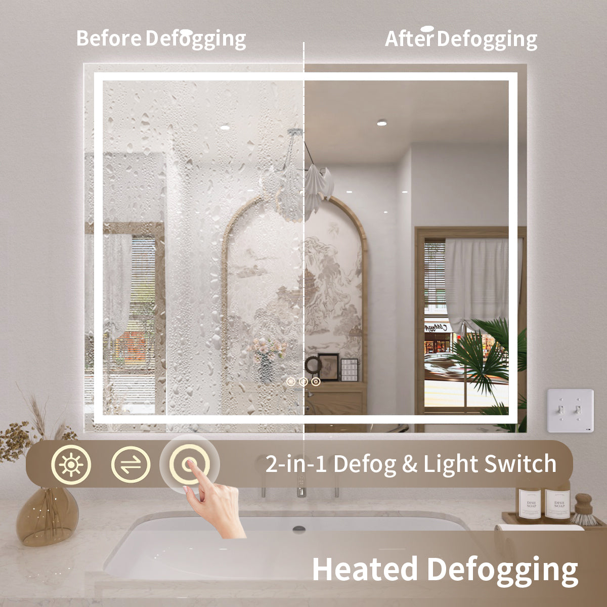 TaiMei LED Bathroom Vanity Mirror Anti-Fog Brightness Adjustable High-Definition ETL Certified MD04-4236-08_6b8df8fc-a4fe-42bf-89ae-95482d7cad9f