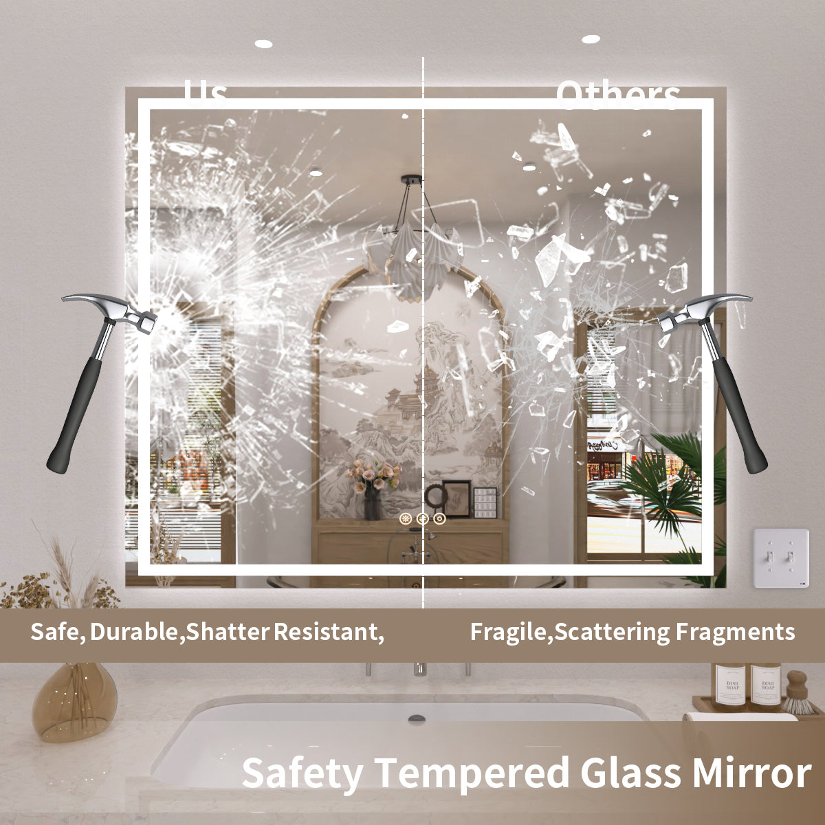 TaiMei LED Bathroom Vanity Mirror Anti-Fog Brightness Adjustable High-Definition ETL Certified MD04-4236-11_292ad81d-1d52-4318-9cf6-6b89e1382a7d