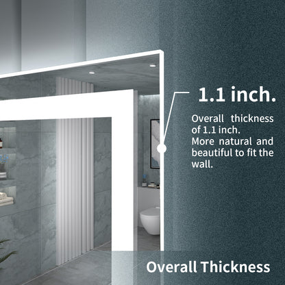 TaiMei LED Bathroom Vanity Mirror Anti-Fog Brightness Adjustable High-Definition ETL Certified