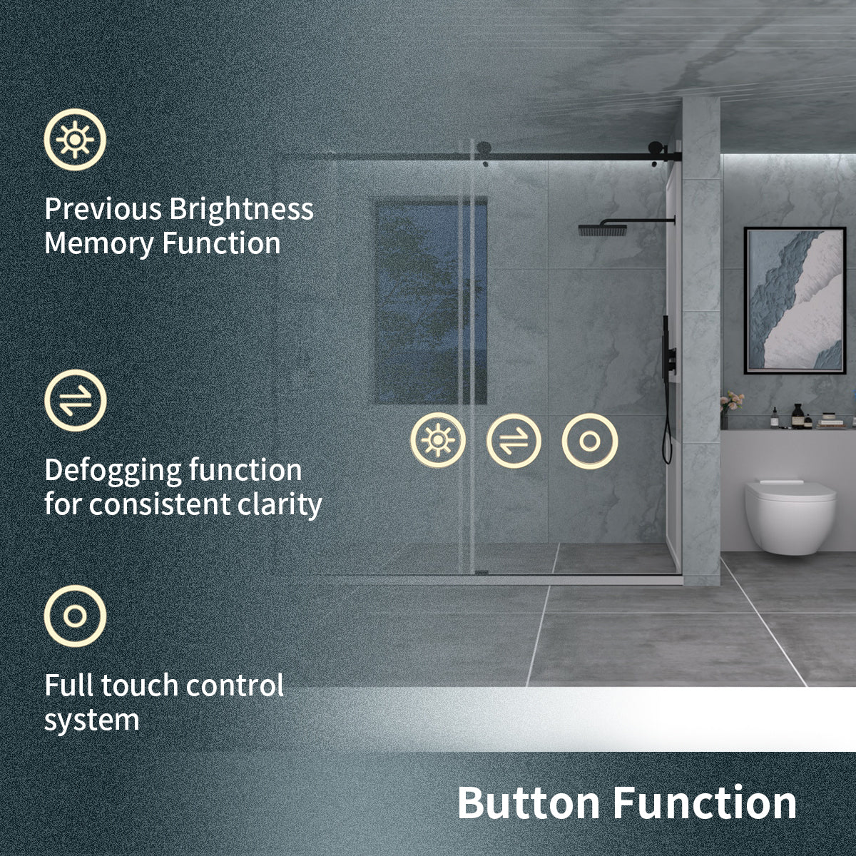 TaiMei LED Bathroom Vanity Mirror Anti-Fog Brightness Adjustable High-Definition ETL Certified