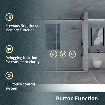 TaiMei LED Bathroom Vanity Mirror Anti-Fog Brightness Adjustable High-Definition ETL Certified