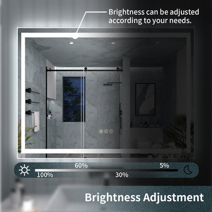 TaiMei LED Bathroom Vanity Mirror Anti-Fog Brightness Adjustable High-Definition ETL Certified