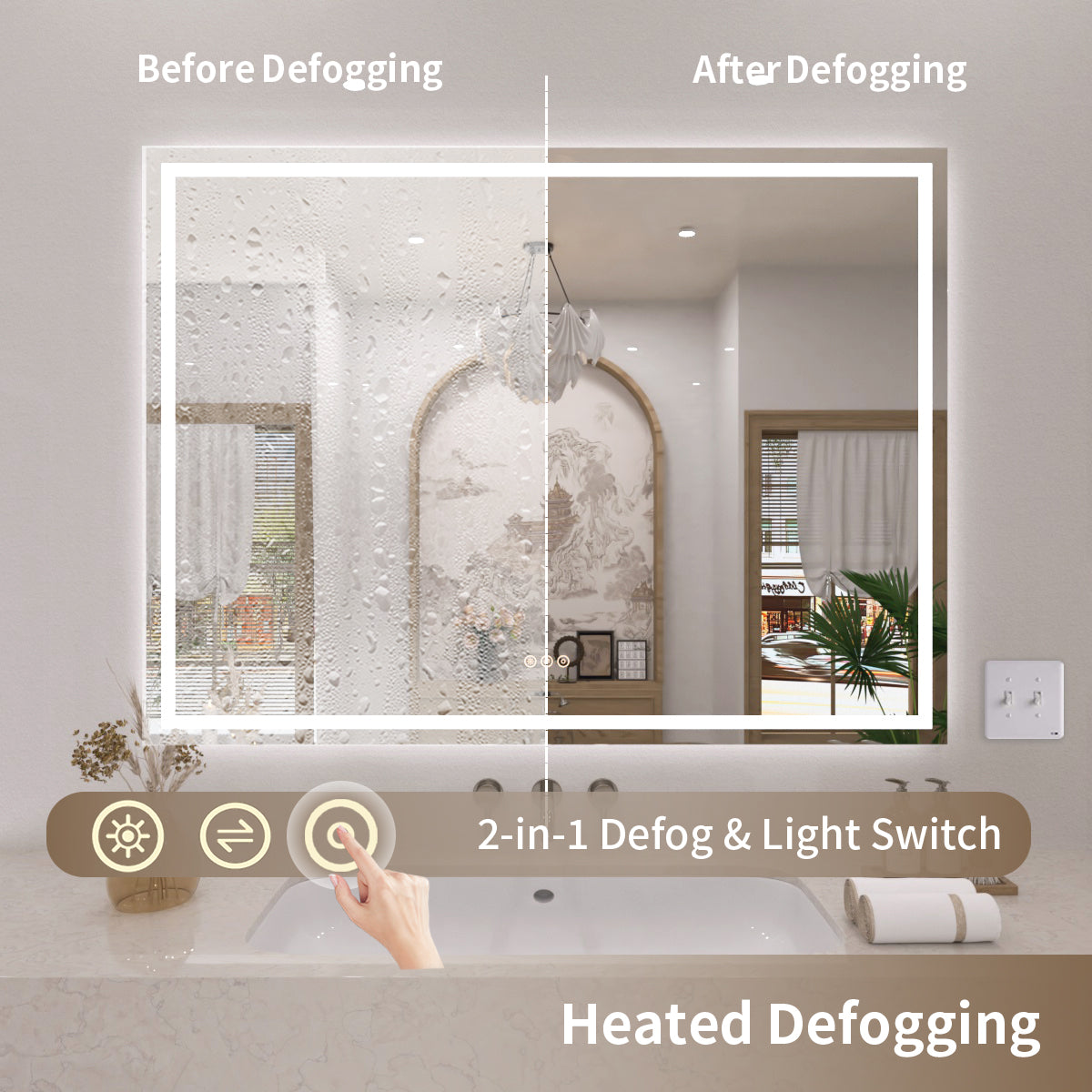 TaiMei LED Bathroom Vanity Mirror Anti-Fog Brightness Adjustable High-Definition ETL Certified MD04-4836-08_33661685-095a-41d9-963a-bd98388e9ef9