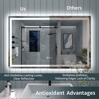 TaiMei LED Bathroom Vanity Mirror Anti-Fog Brightness Adjustable High-Definition ETL Certified