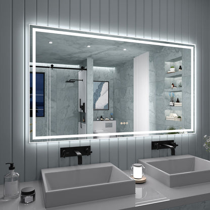 TaiMei LED Bathroom Vanity Mirror Anti-Fog Brightness Adjustable High-Definition ETL Certified