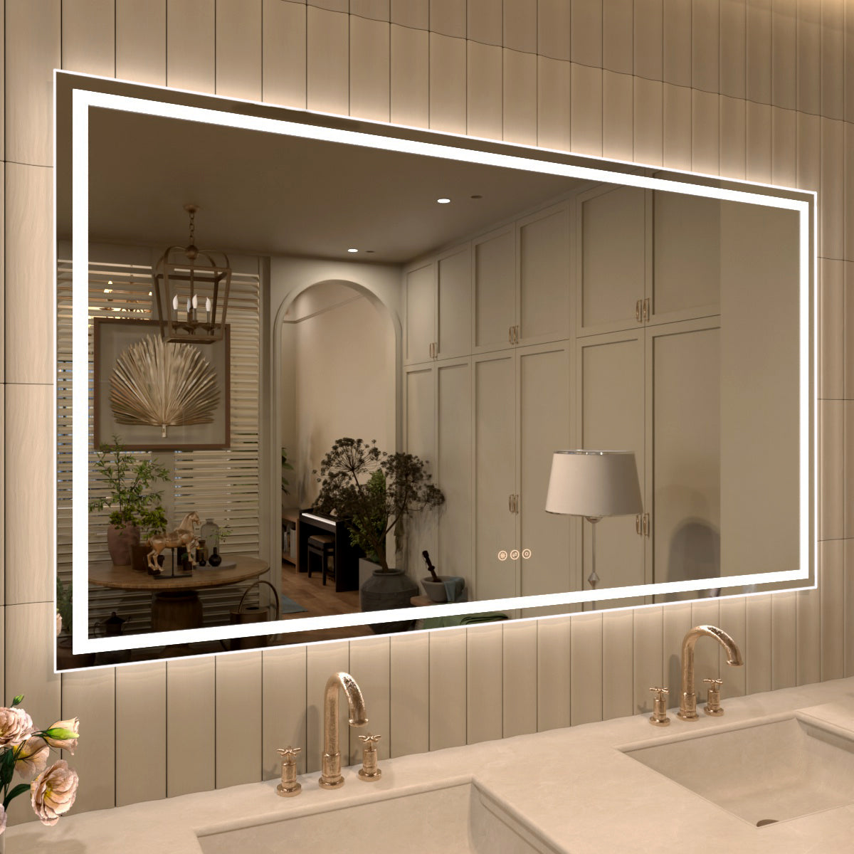 TaiMei Multiple Sizes Rectangular Frameless LED Anti-Fog Wall Bathroom Vanity Mirror MD04-6036-02_f0a2b58e-6666-4cea-97a2-0fbd574dc4b6