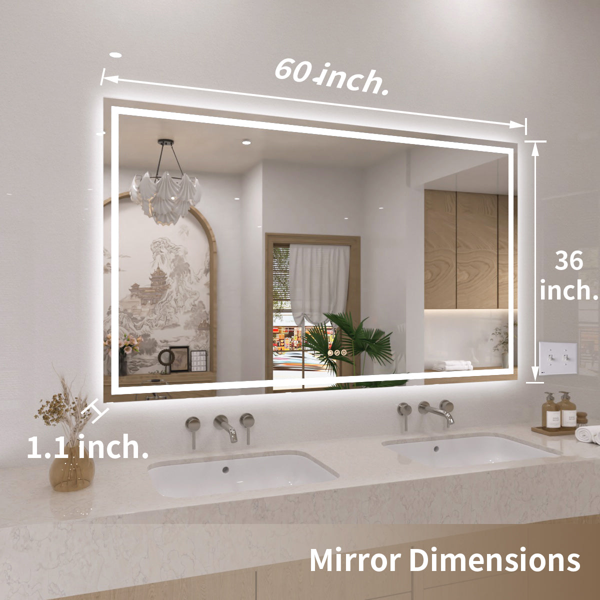TaiMei LED Bathroom Vanity Mirror Anti-Fog Brightness Adjustable High-Definition ETL Certified MD04-6036-04_0c1b15ee-a1cb-4ef5-a180-f057c9fd19f0