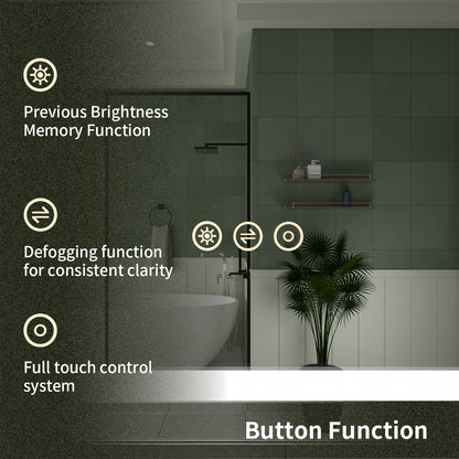 TaiMei LED Bathroom Vanity Mirror Anti-Fog Brightness Adjustable High-Definition ETL Certified