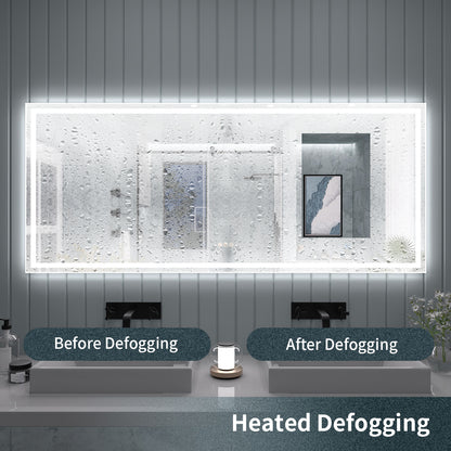 TaiMei LED Bathroom Vanity Mirror Anti-Fog Brightness Adjustable High-Definition ETL Certified